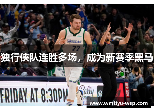 独行侠队连胜多场，成为新赛季黑马